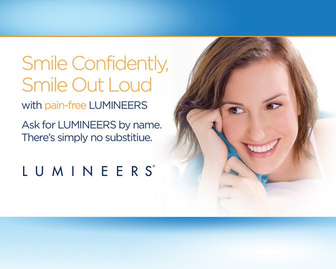 Smile Confidently, Smile Out Loud with pain-free LUMINEERS.